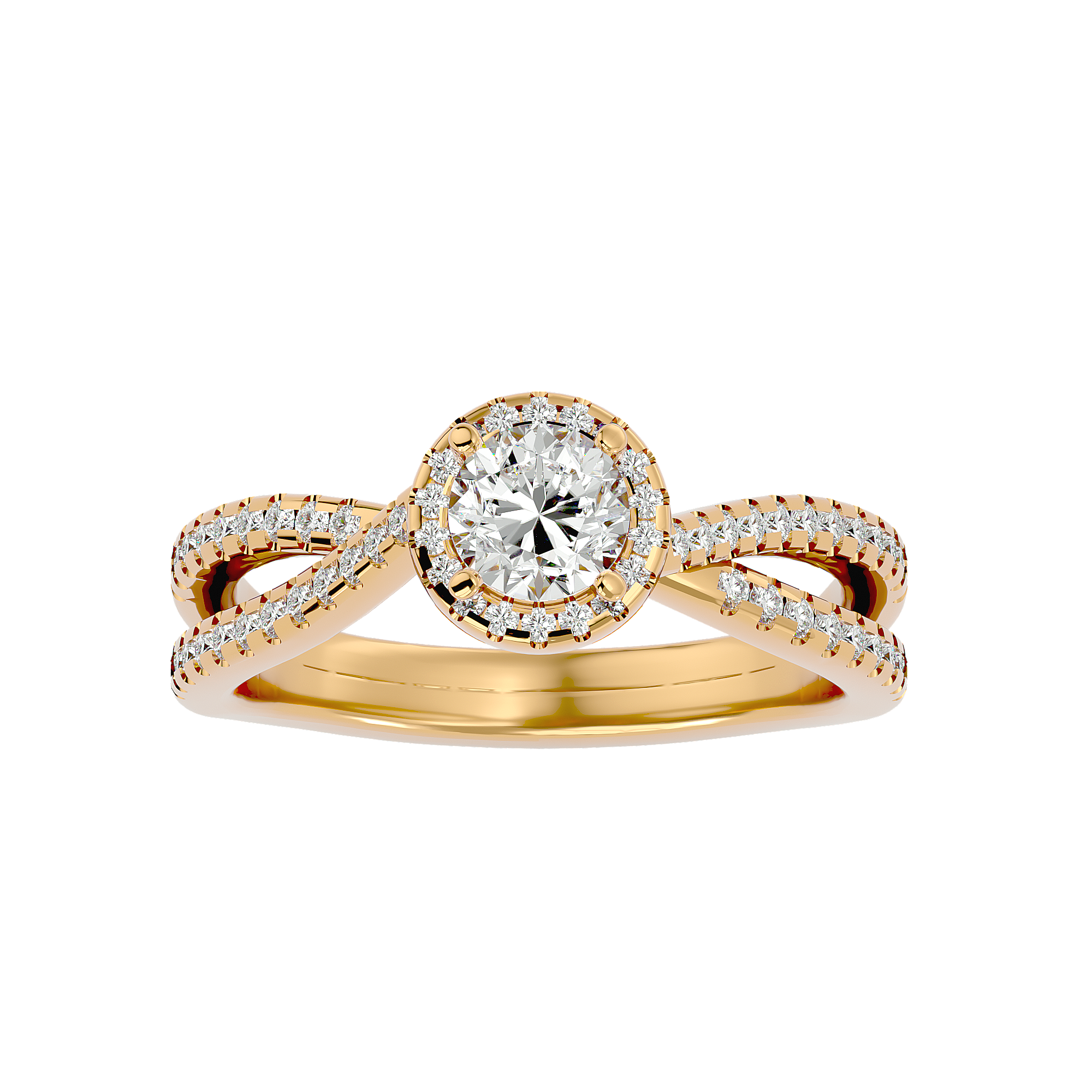 Inara Solitaire Halo Ring