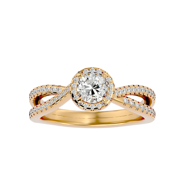 Inara Solitaire Halo Ring