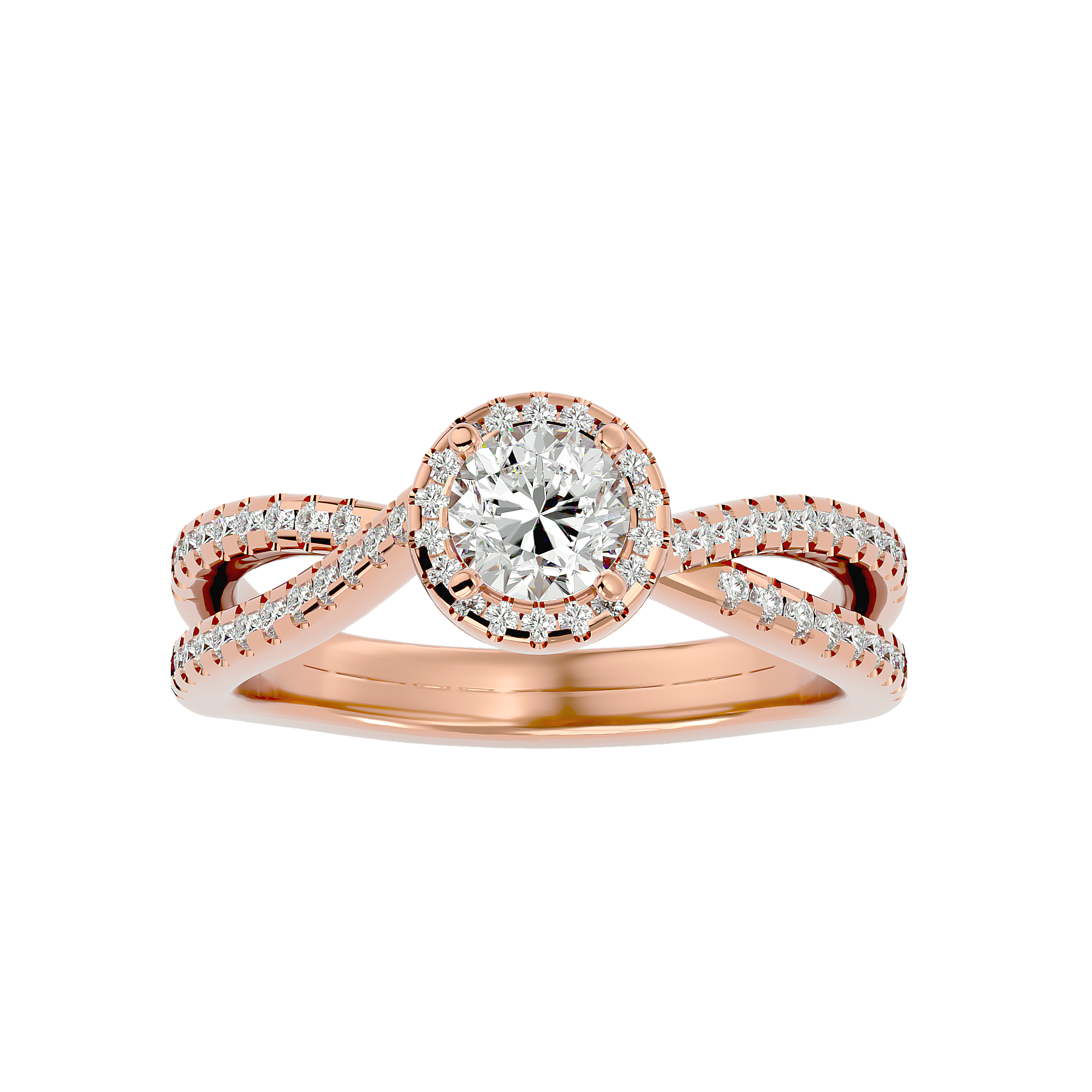 Inara Solitaire Halo Ring