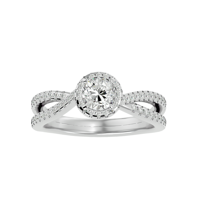 Inara Solitaire Halo Ring