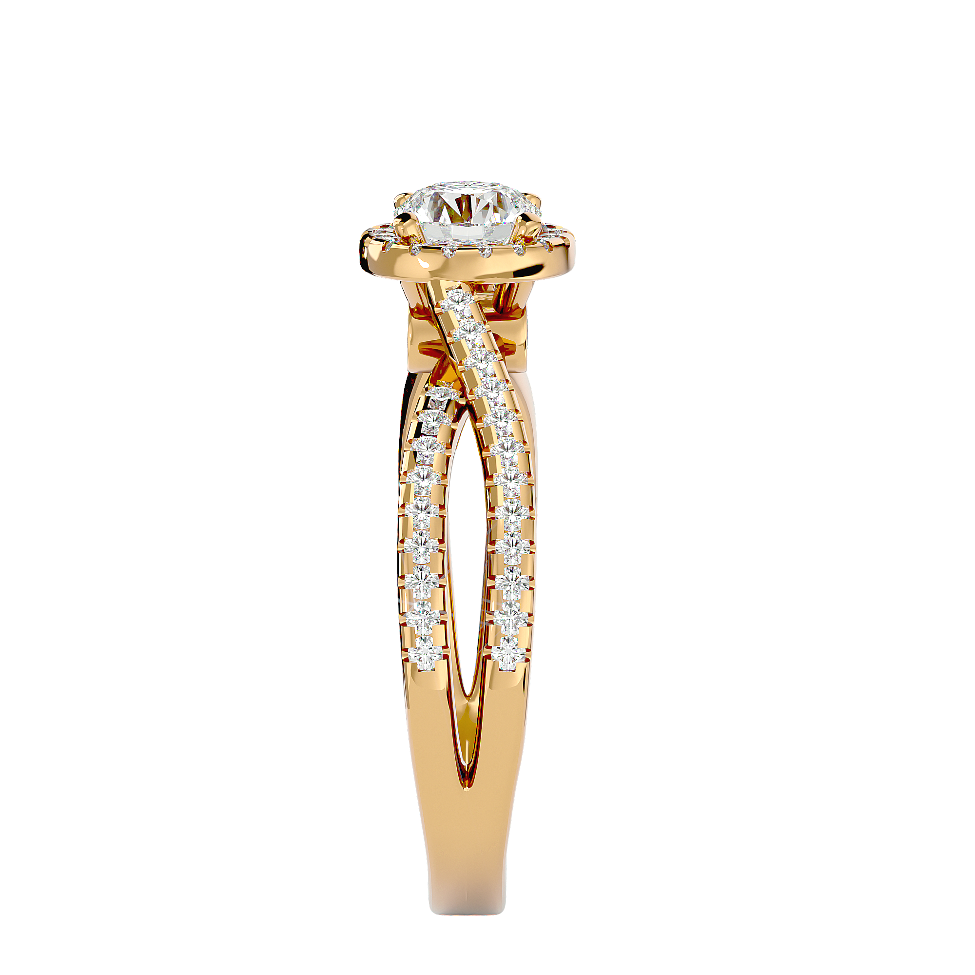 Inara Solitaire Halo Ring