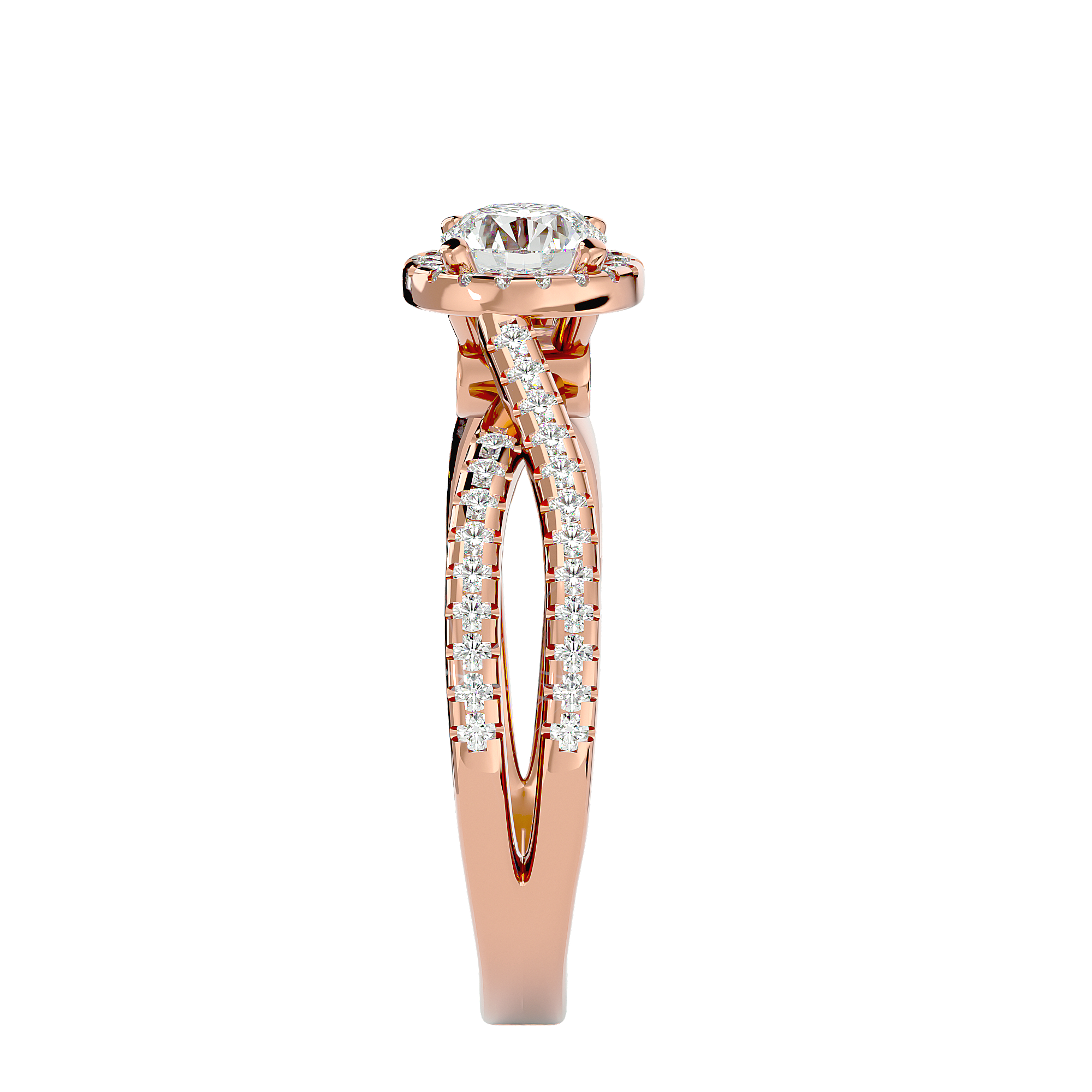 Inara Solitaire Halo Ring