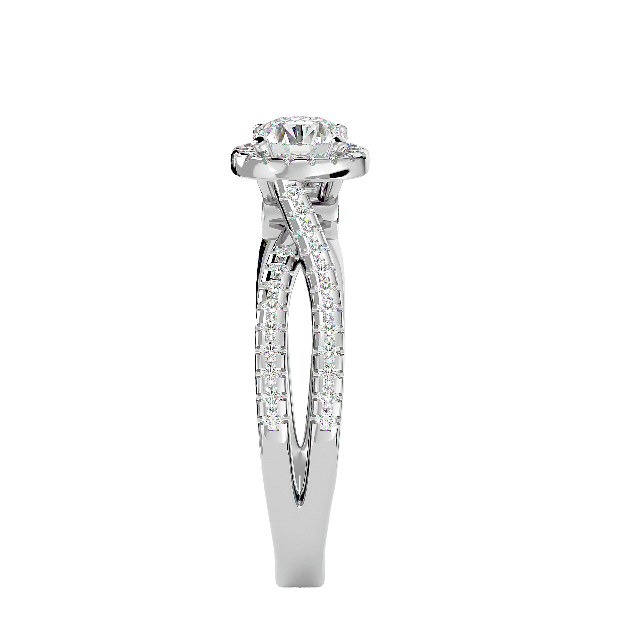 Inara Solitaire Halo Ring