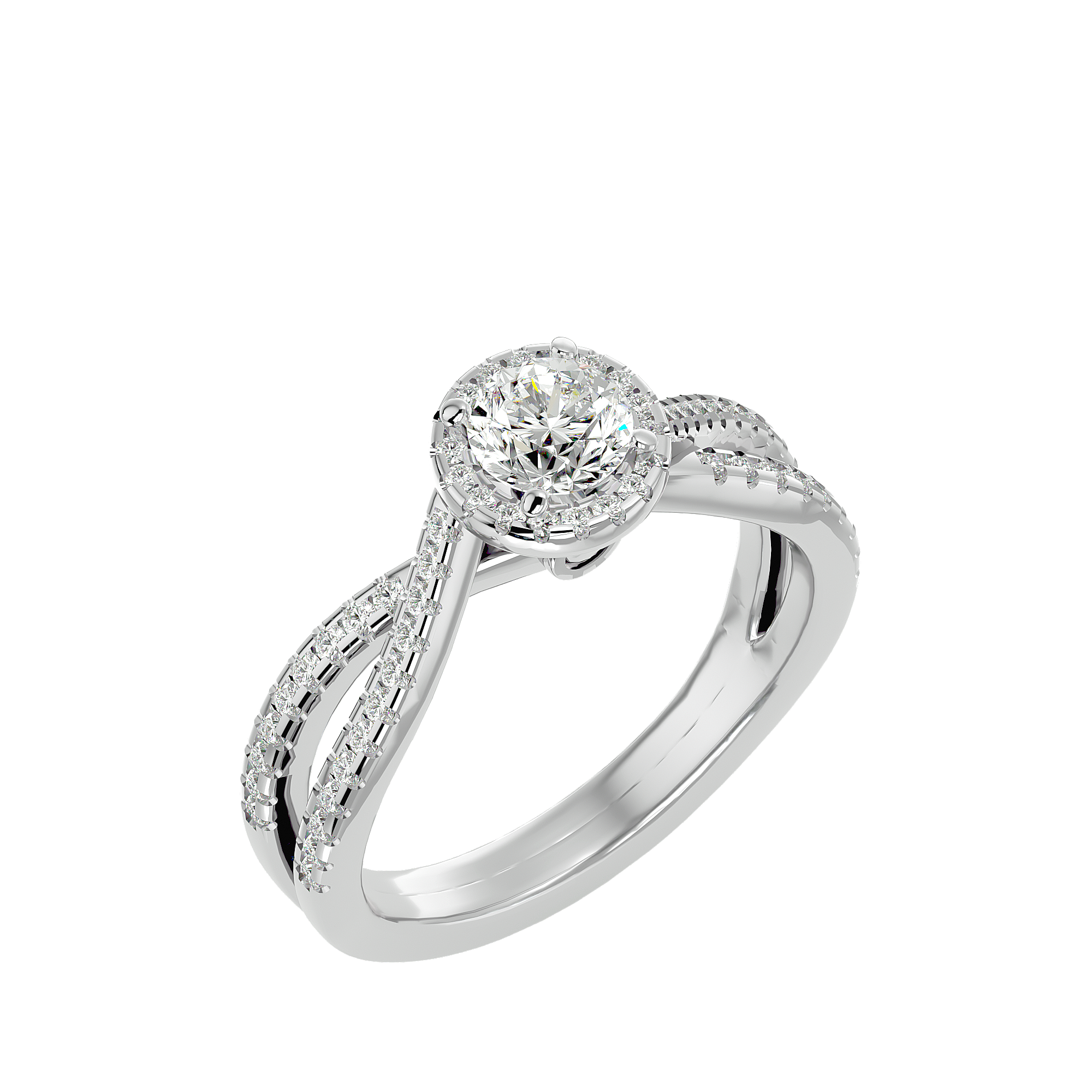 Inara Solitaire Halo Ring