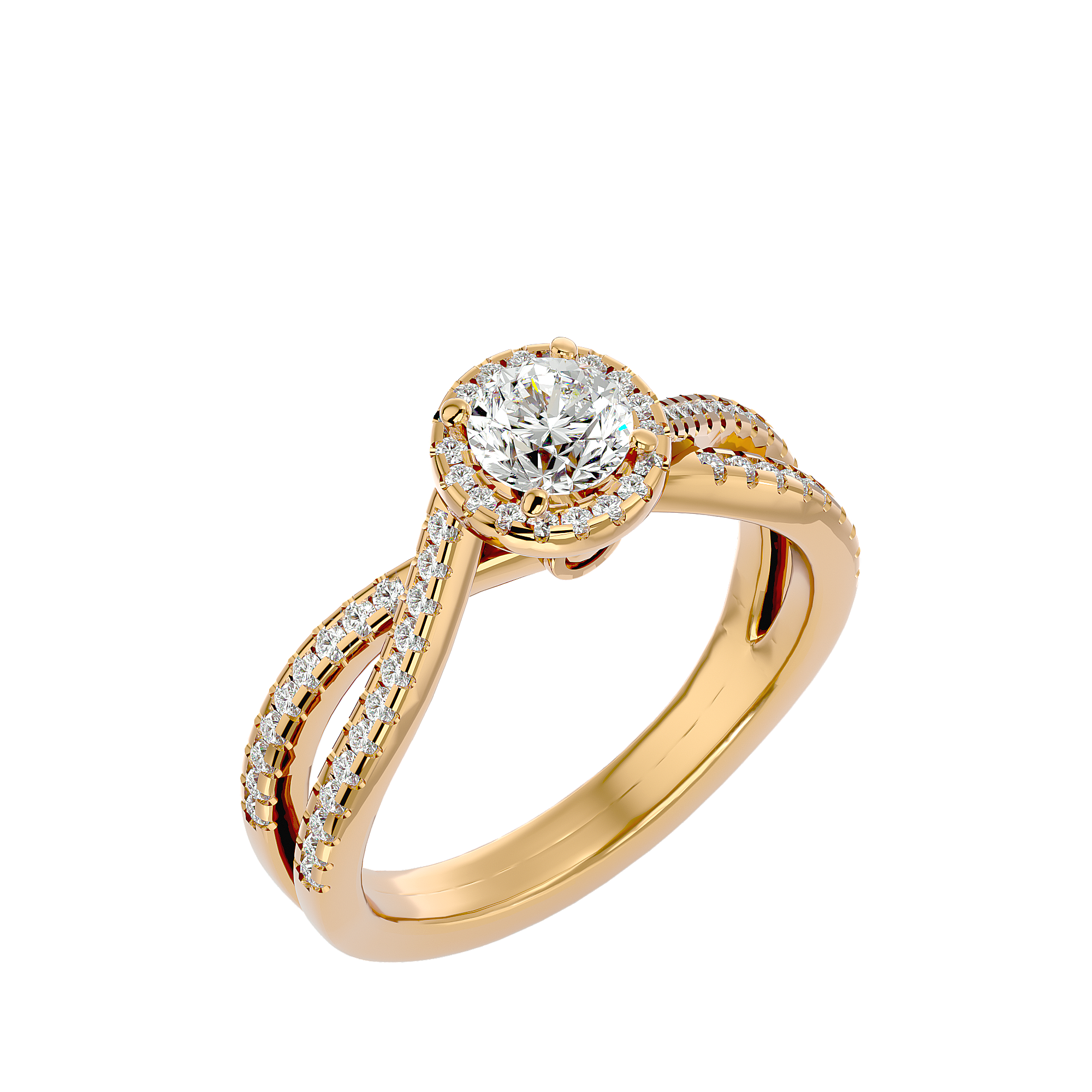 Inara Solitaire Halo Ring