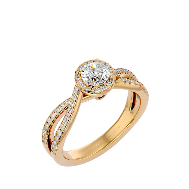 Inara Solitaire Halo Ring