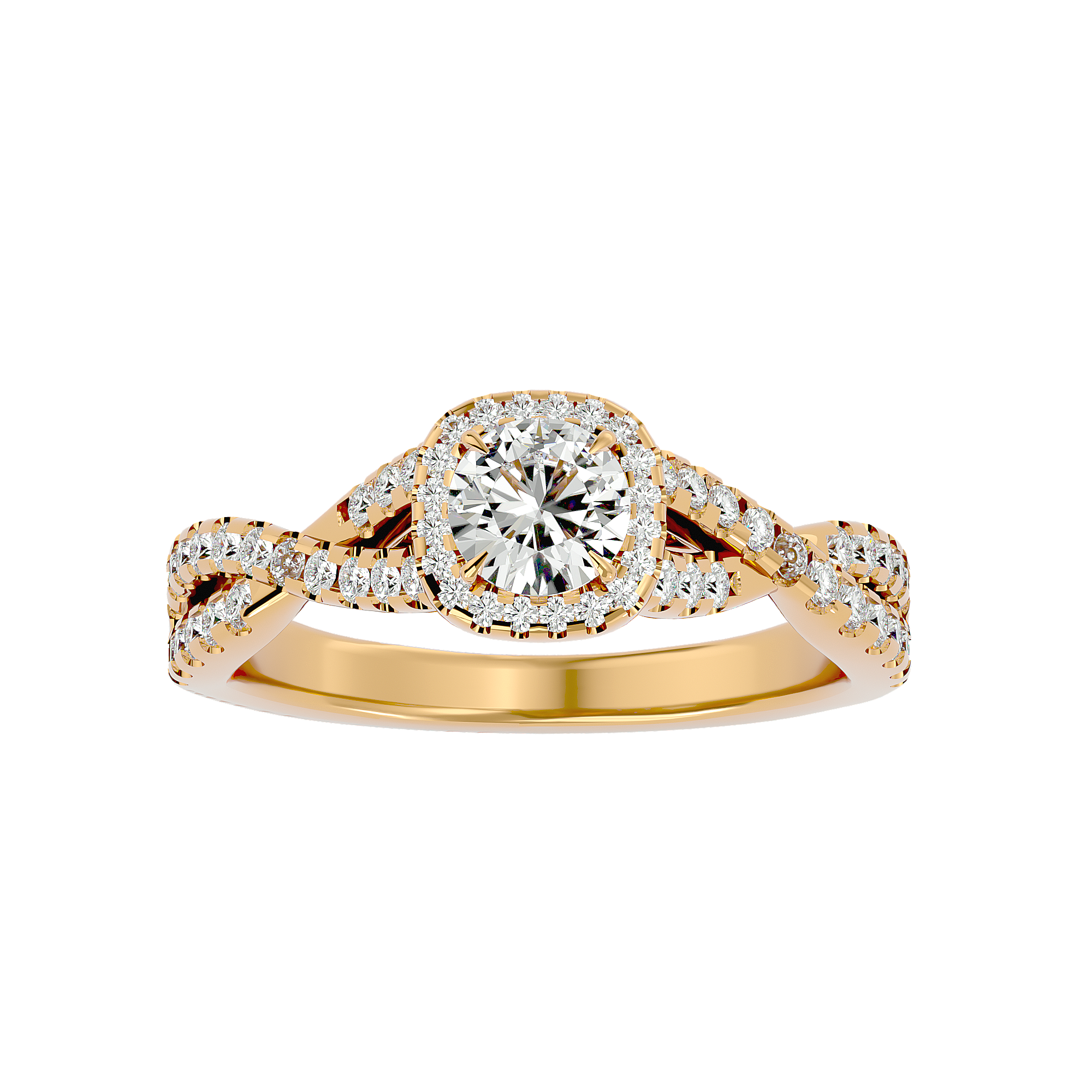 Zoella Solitaire Halo Ring