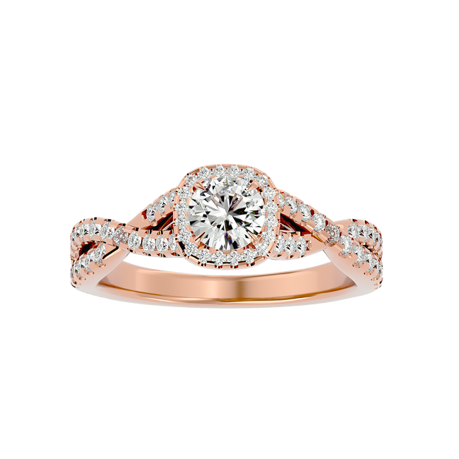 Zoella Solitaire Halo Ring