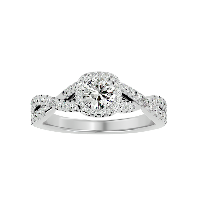 Zoella Solitaire Halo Ring