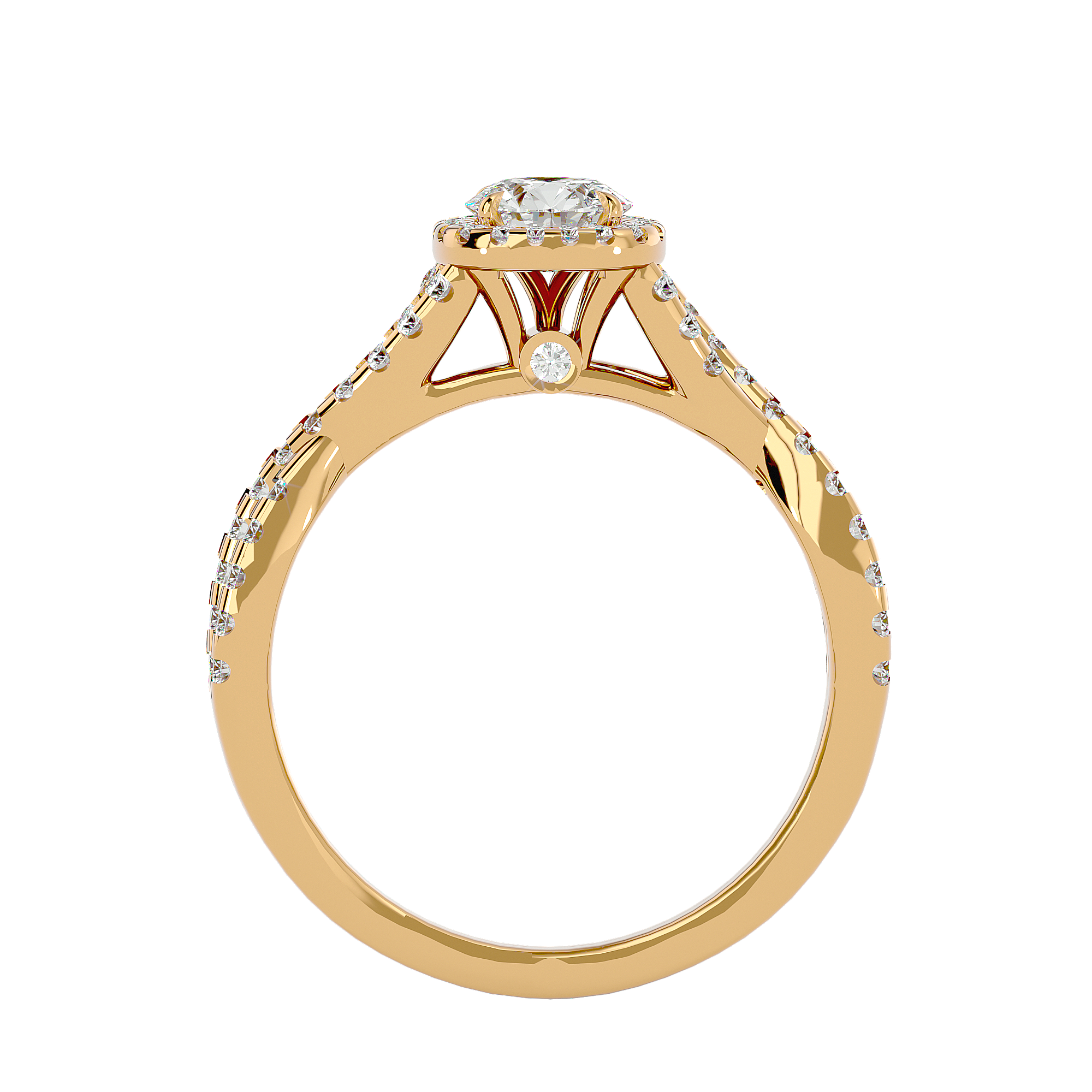 Zoella Solitaire Halo Ring