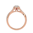 Zoella Solitaire Halo Ring