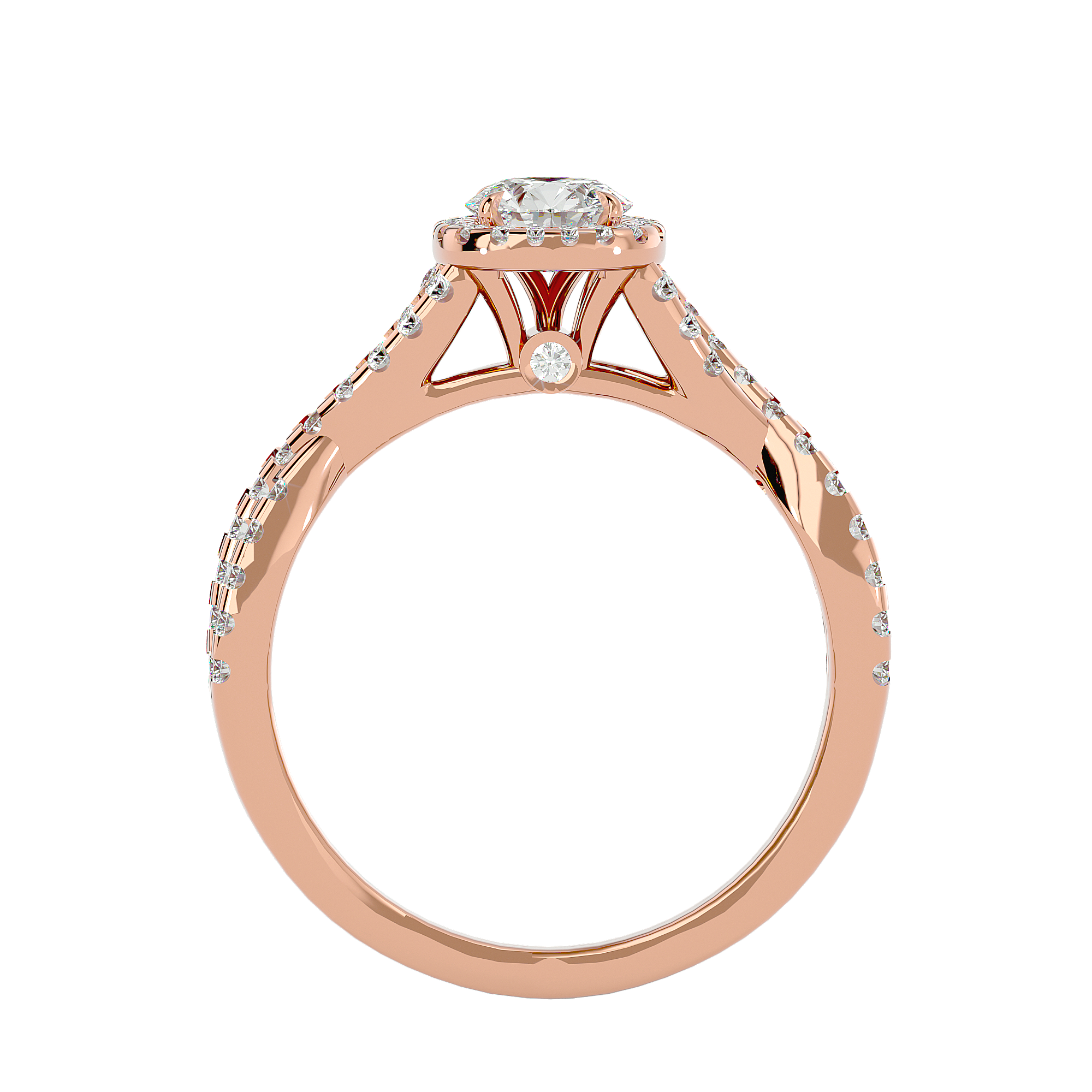 Zoella Solitaire Halo Ring