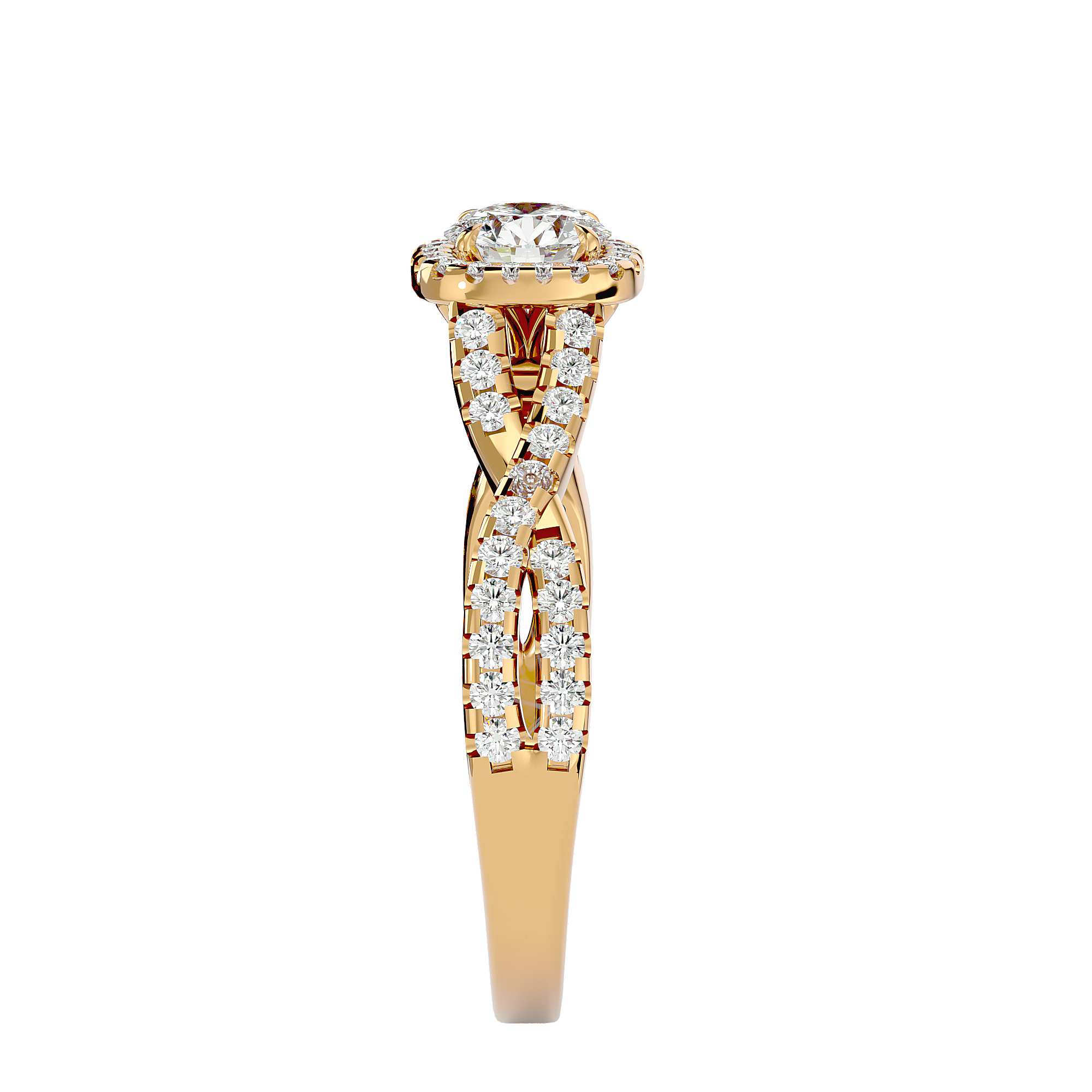 Zoella Solitaire Halo Ring