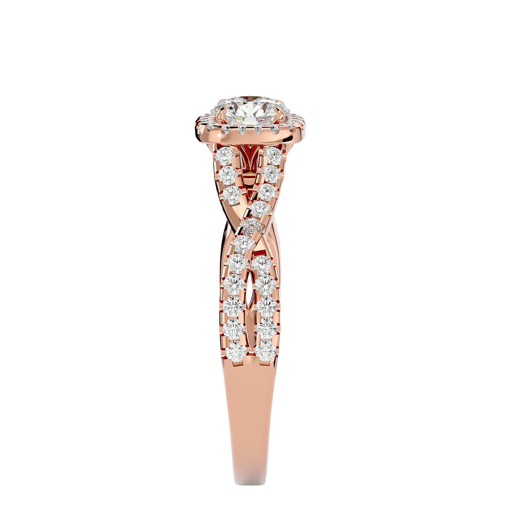 Zoella Solitaire Halo Ring