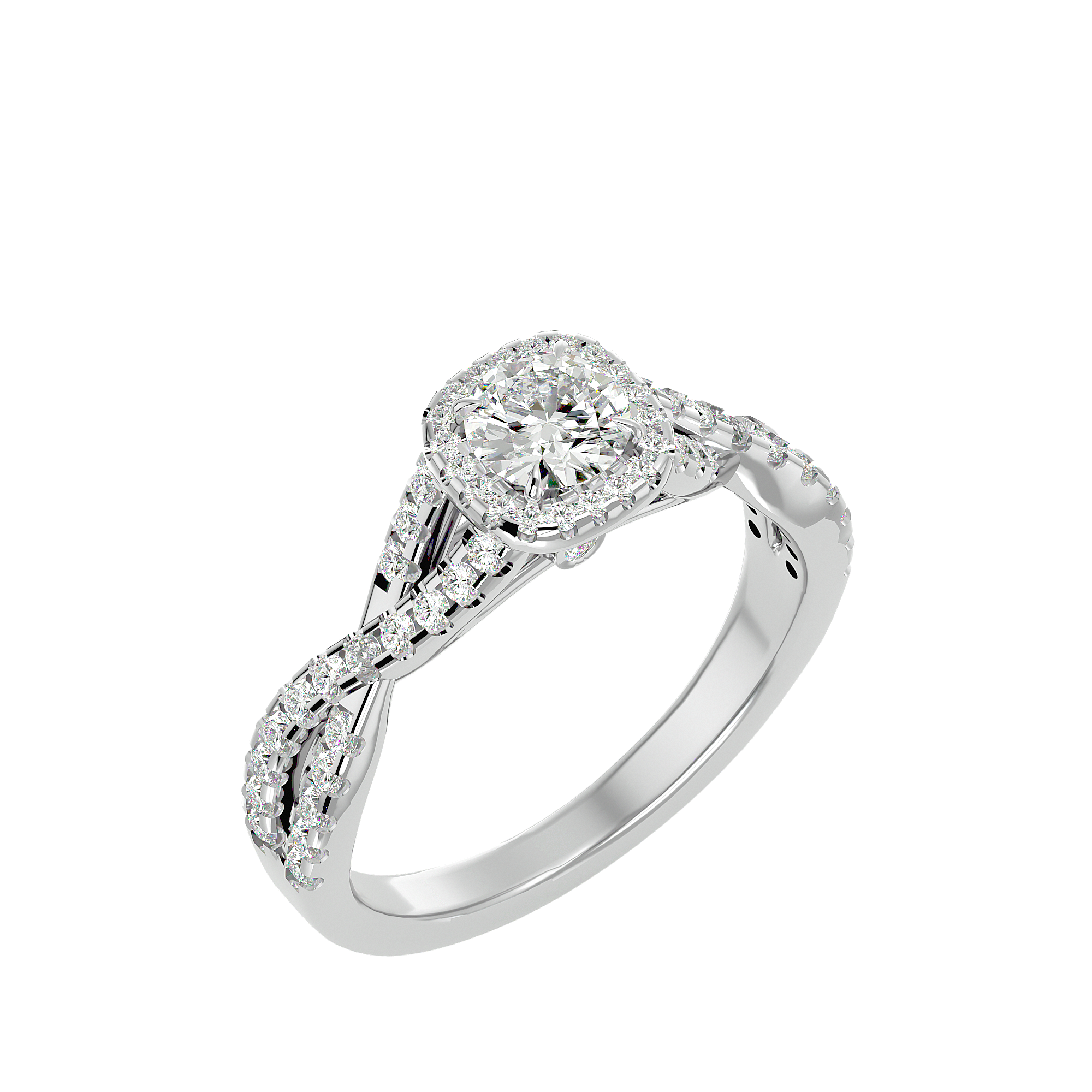 Zoella Solitaire Halo Ring