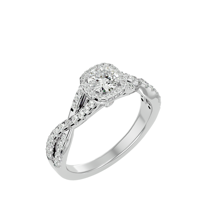 Zoella Solitaire Halo Ring