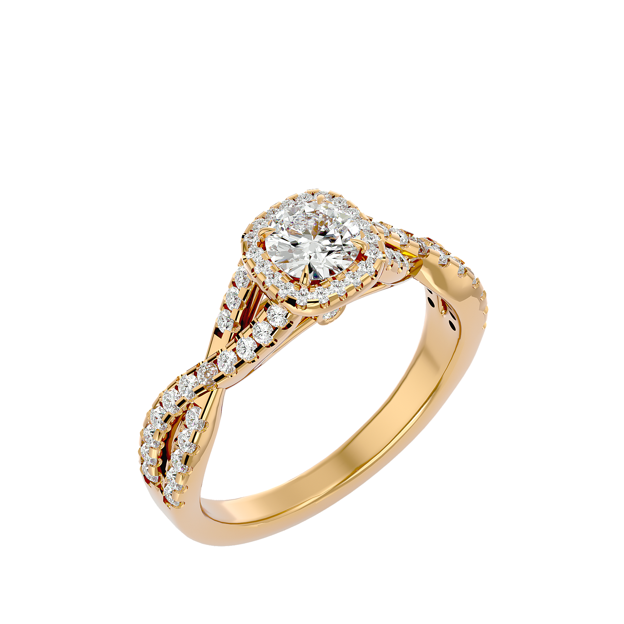 Zoella Solitaire Halo Ring