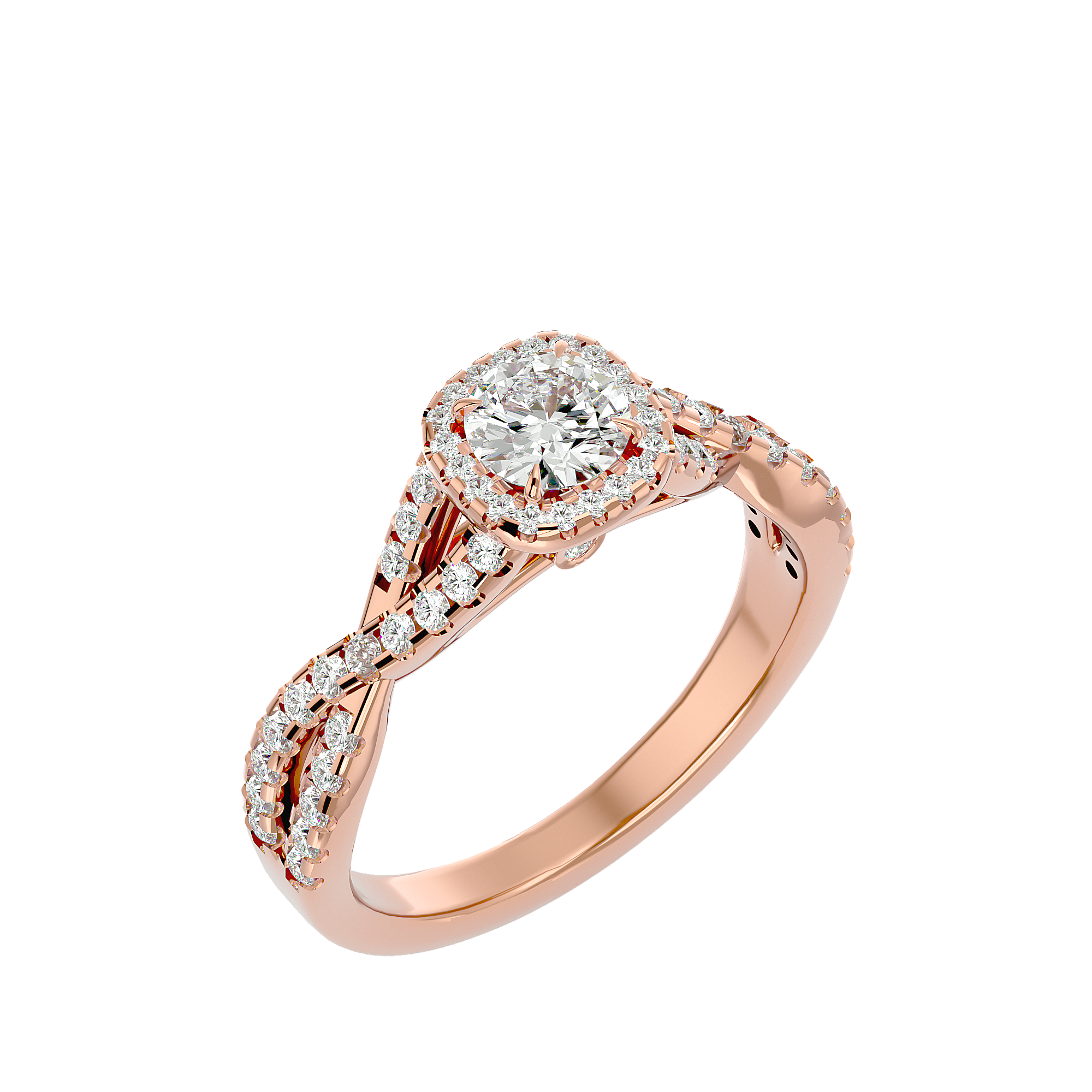 Zoella Solitaire Halo Ring