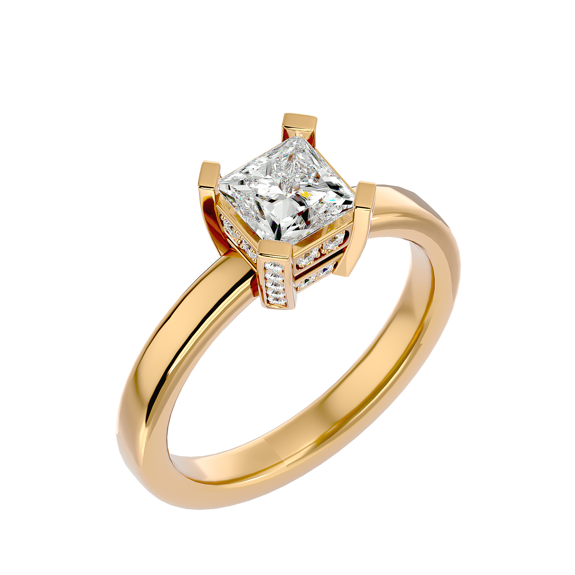 Cosmia Solitaire Ring
