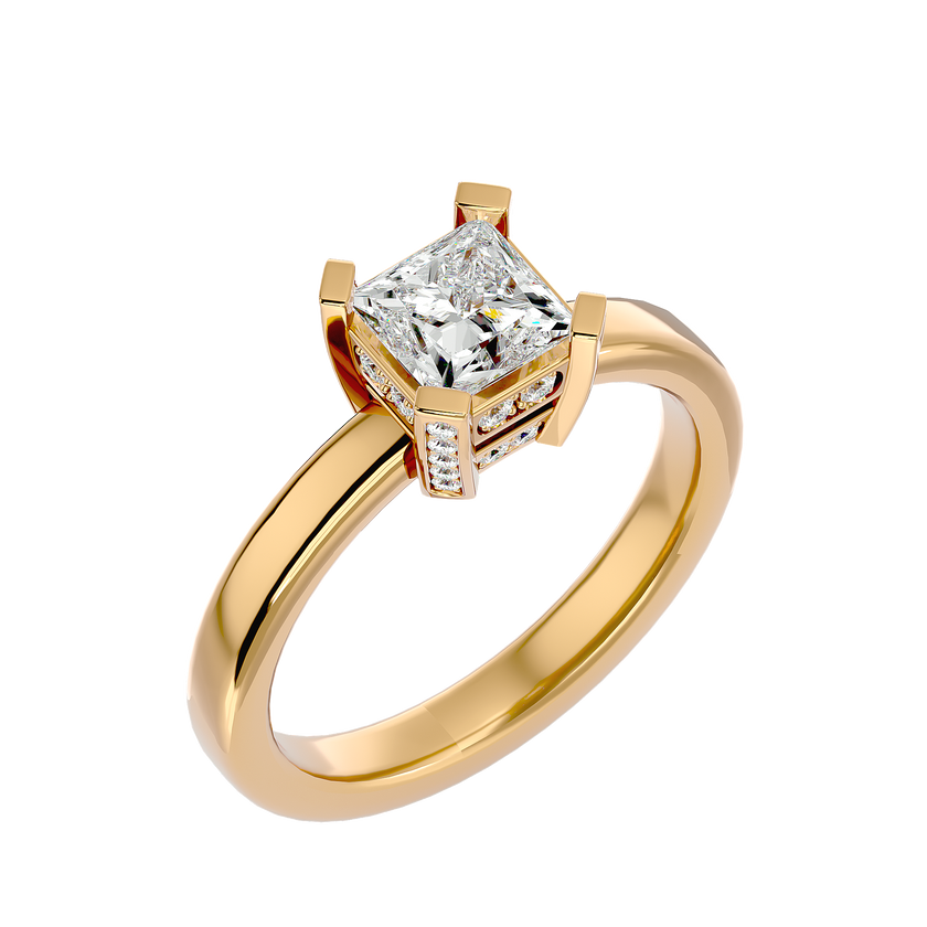Cosmia Solitaire Ring