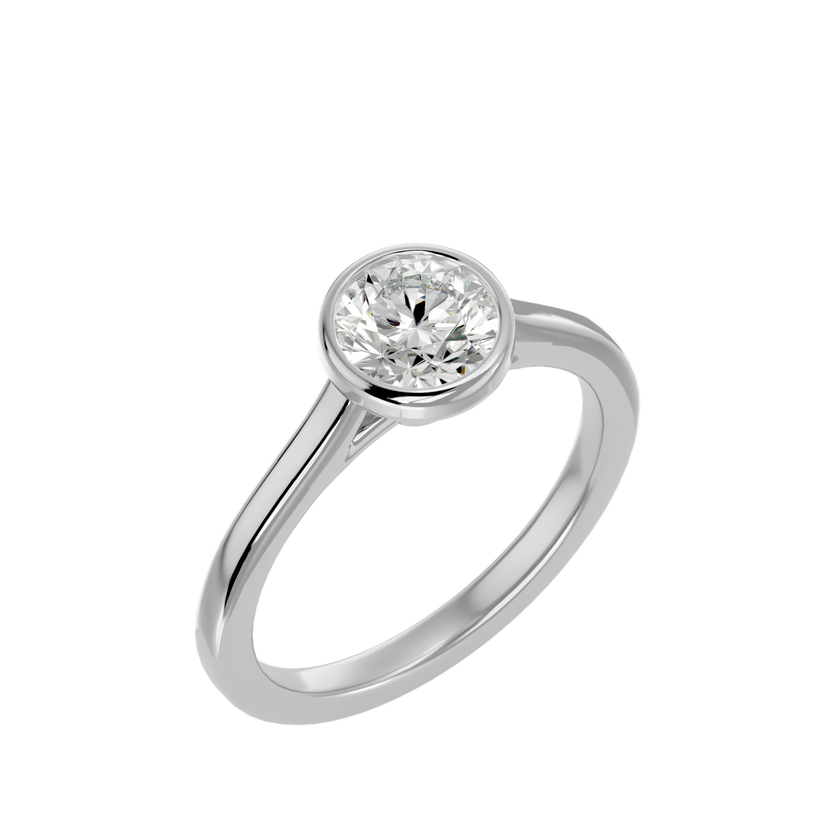 Flora Solitaire Ring