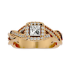 Arista Solitaire Halo Ring