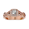 Arista Solitaire Halo Ring