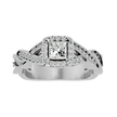 Arista Solitaire Halo Ring