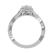 Arista Solitaire Halo Ring