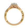 Arista Solitaire Halo Ring