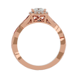 Arista Solitaire Halo Ring