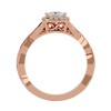 Arista Solitaire Halo Ring