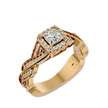 Arista Solitaire Halo Ring