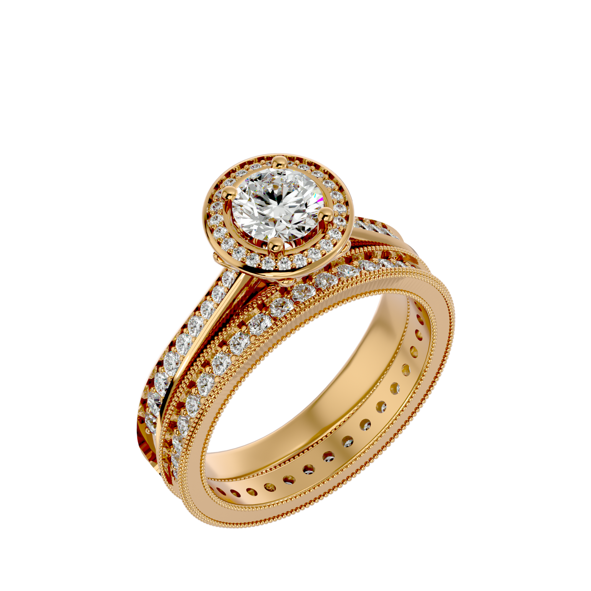 Iris Solitaire Ring