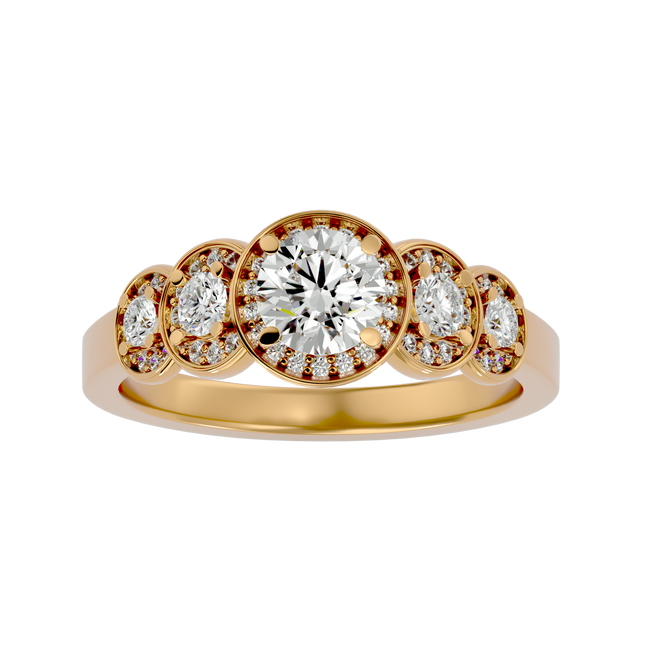 Amaris Solitaire Halo Ring