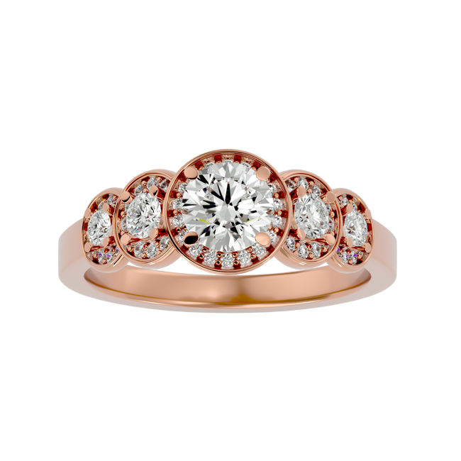 Amaris Solitaire Halo Ring