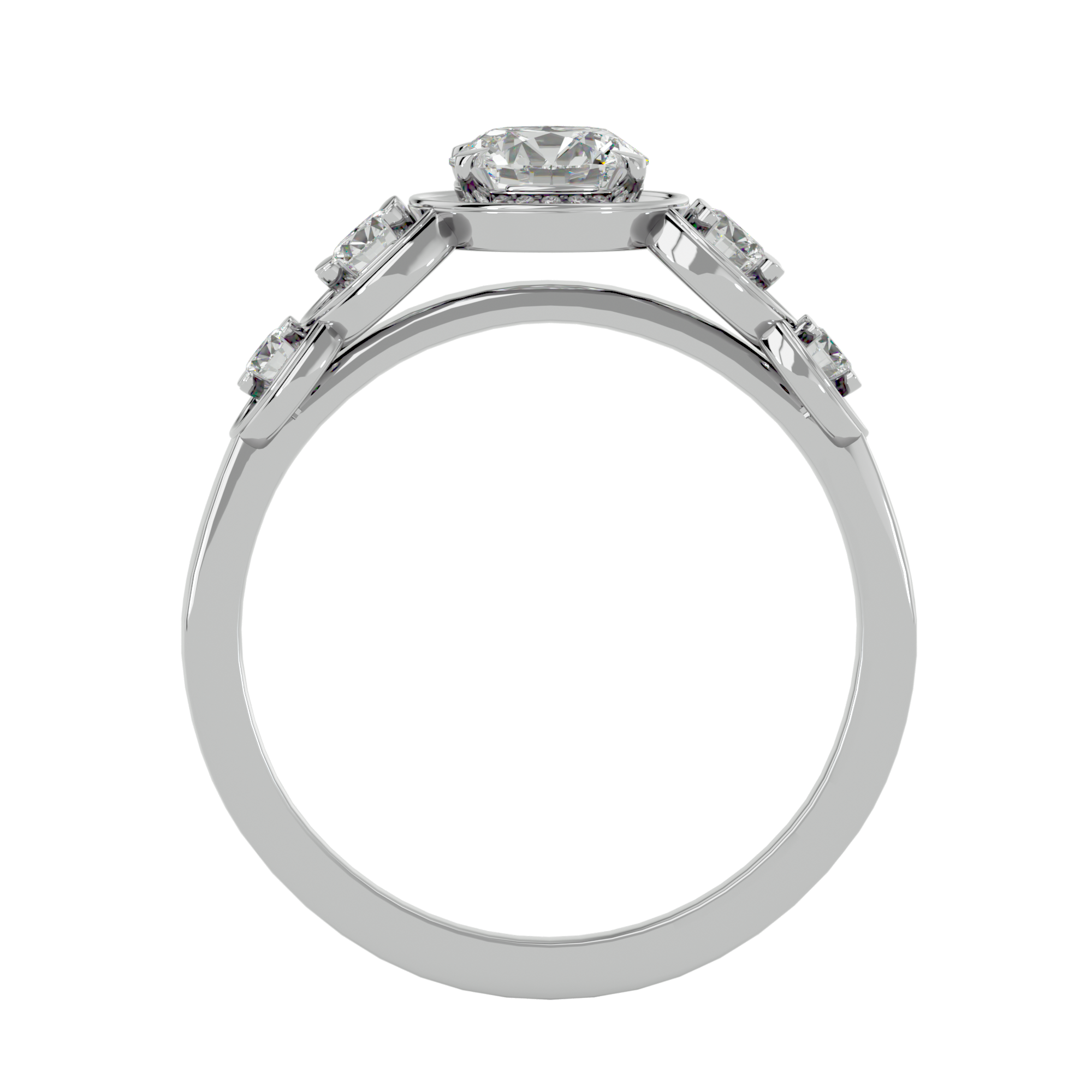 Amaris Solitaire Halo Ring