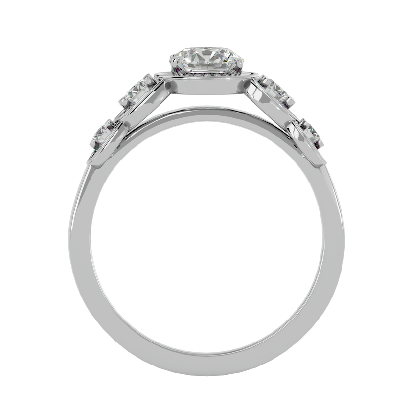 Amaris Solitaire Halo Ring