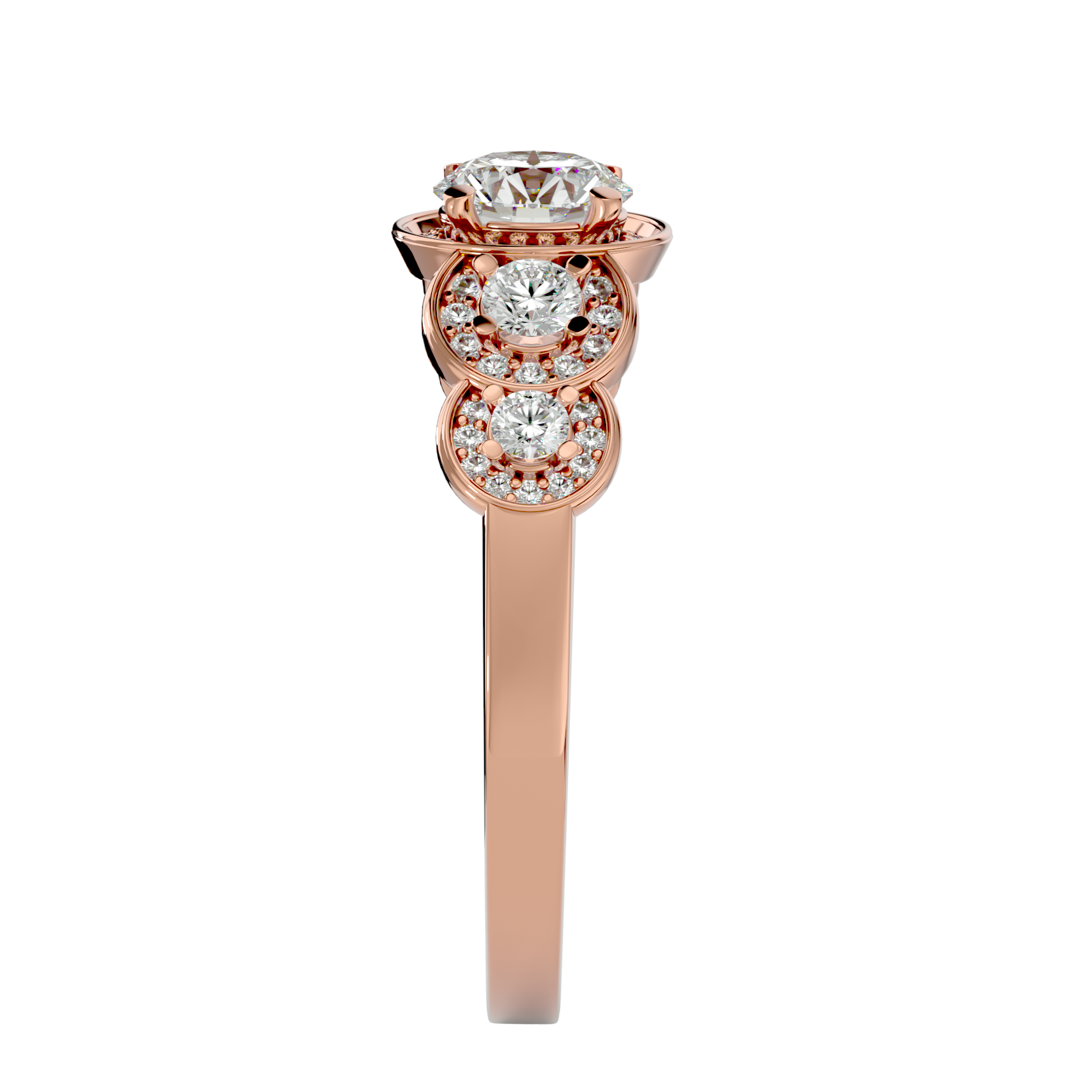 Amaris Solitaire Halo Ring