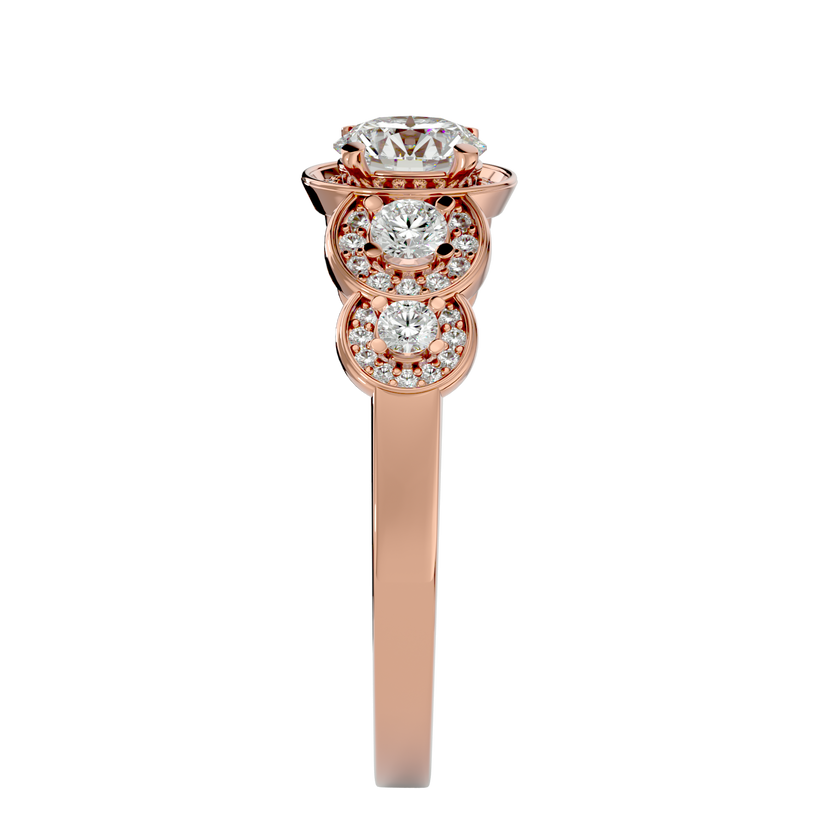Amaris Solitaire Halo Ring