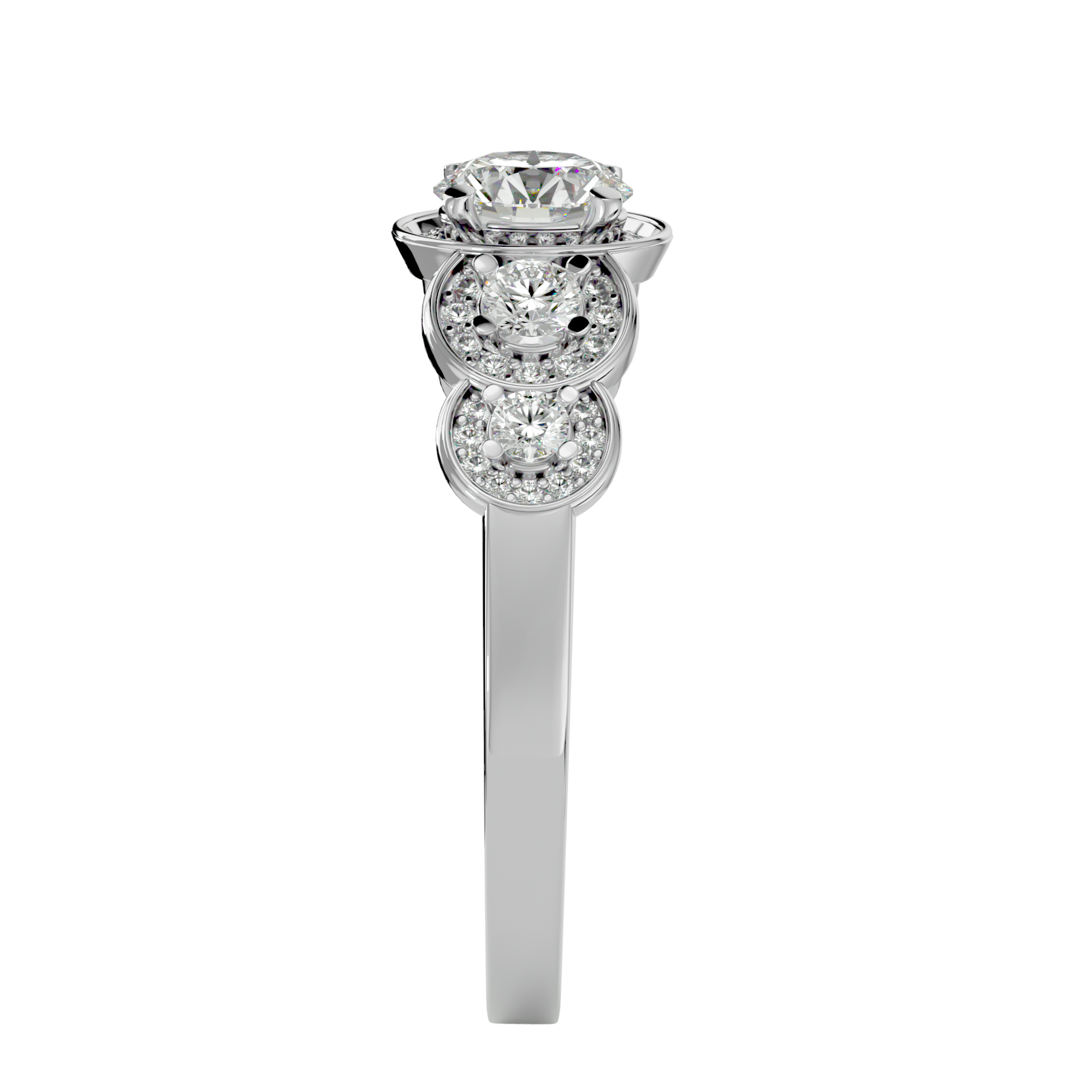 Amaris Solitaire Halo Ring