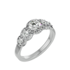 Amaris Solitaire Halo Ring