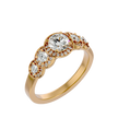 Amaris Solitaire Halo Ring
