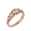 Amaris Solitaire Halo Ring