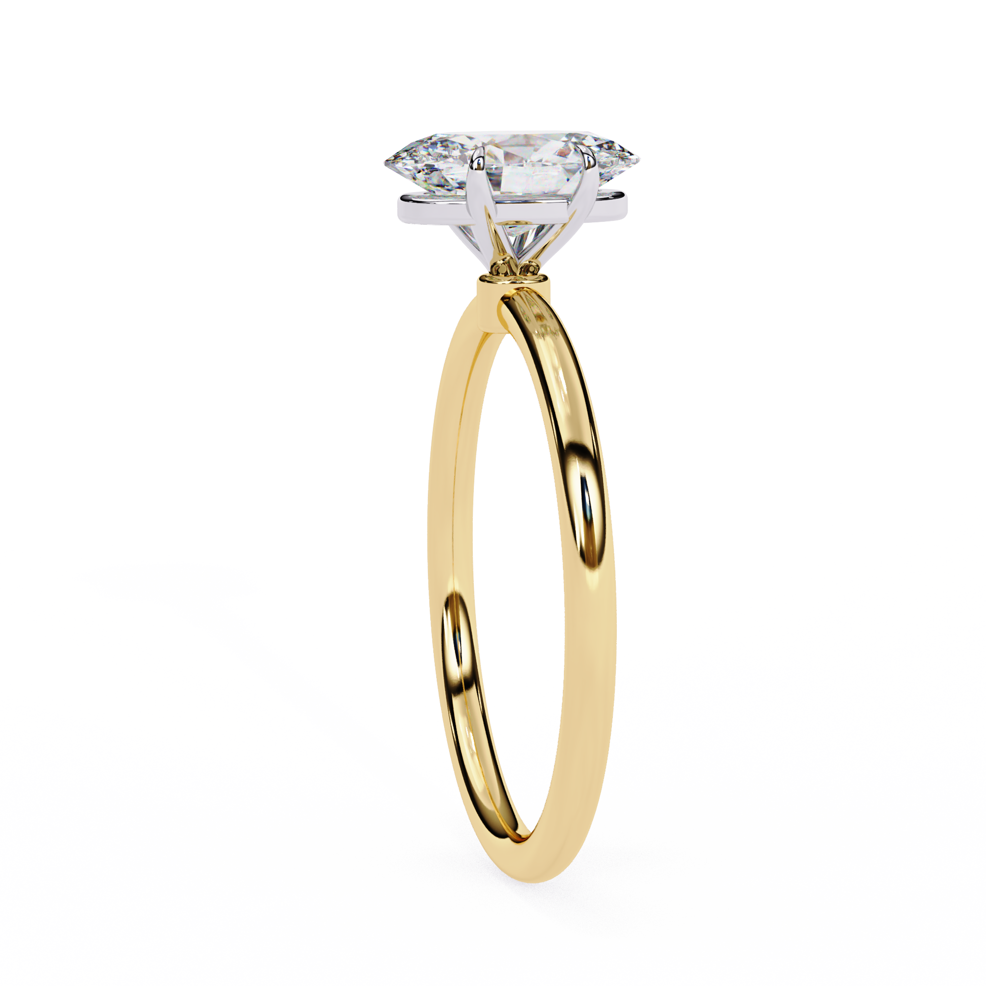 Daisy Solitaire Ring