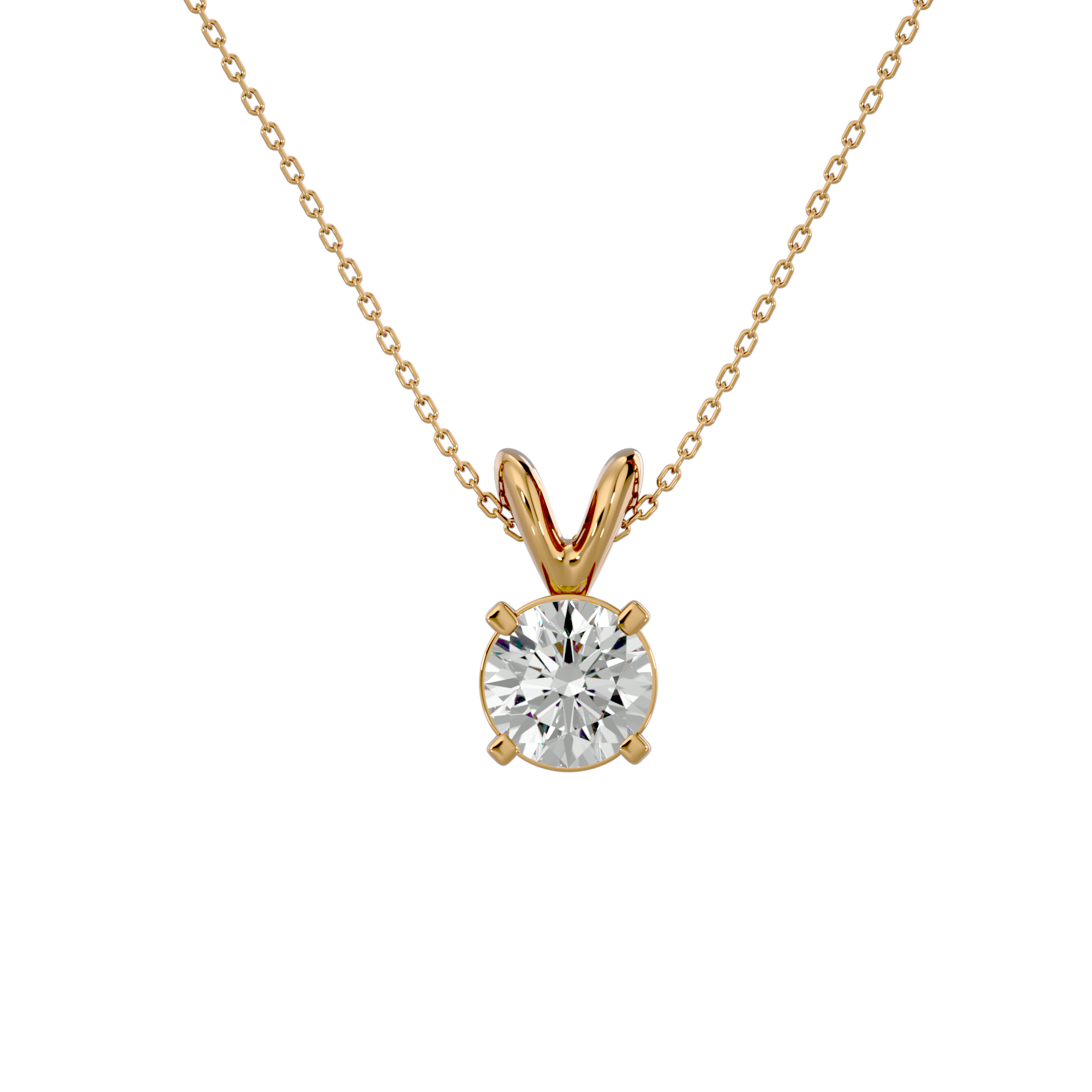 Gwendolyn Solitaire Pendant