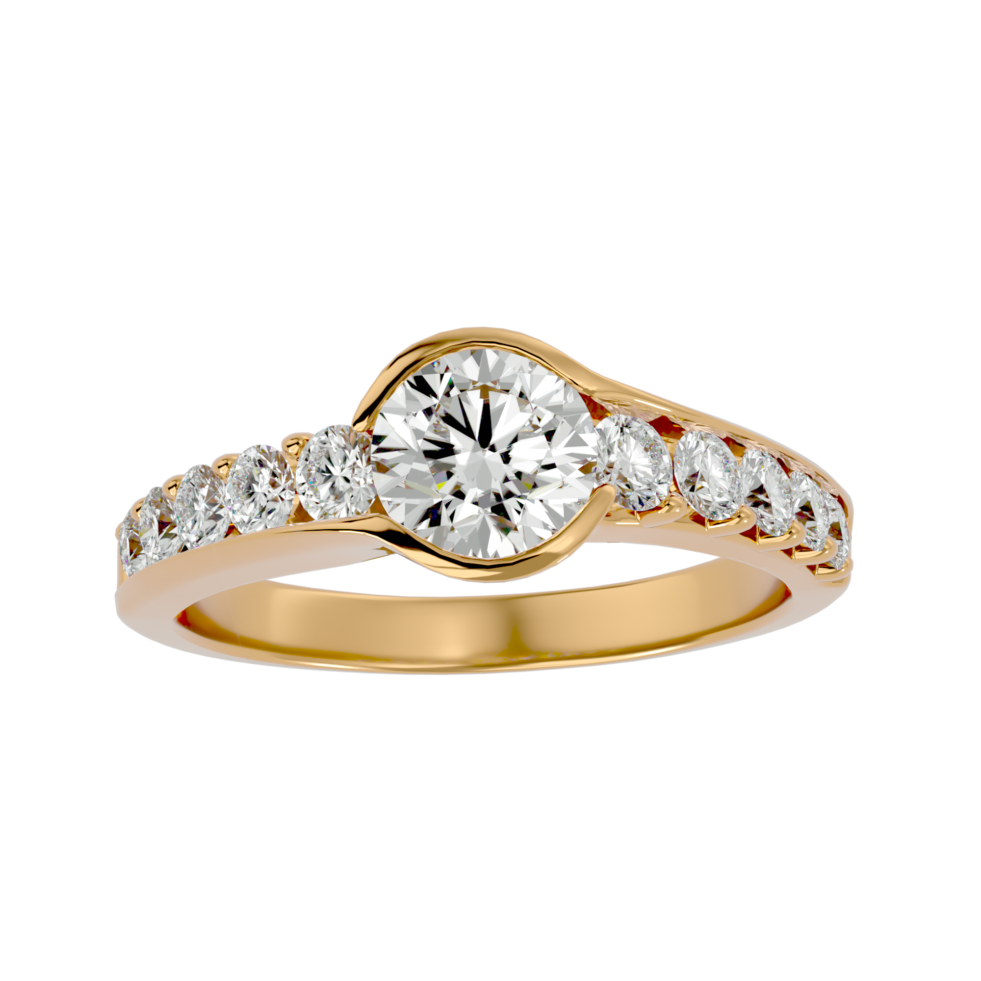 Alpha Solitaire Ring