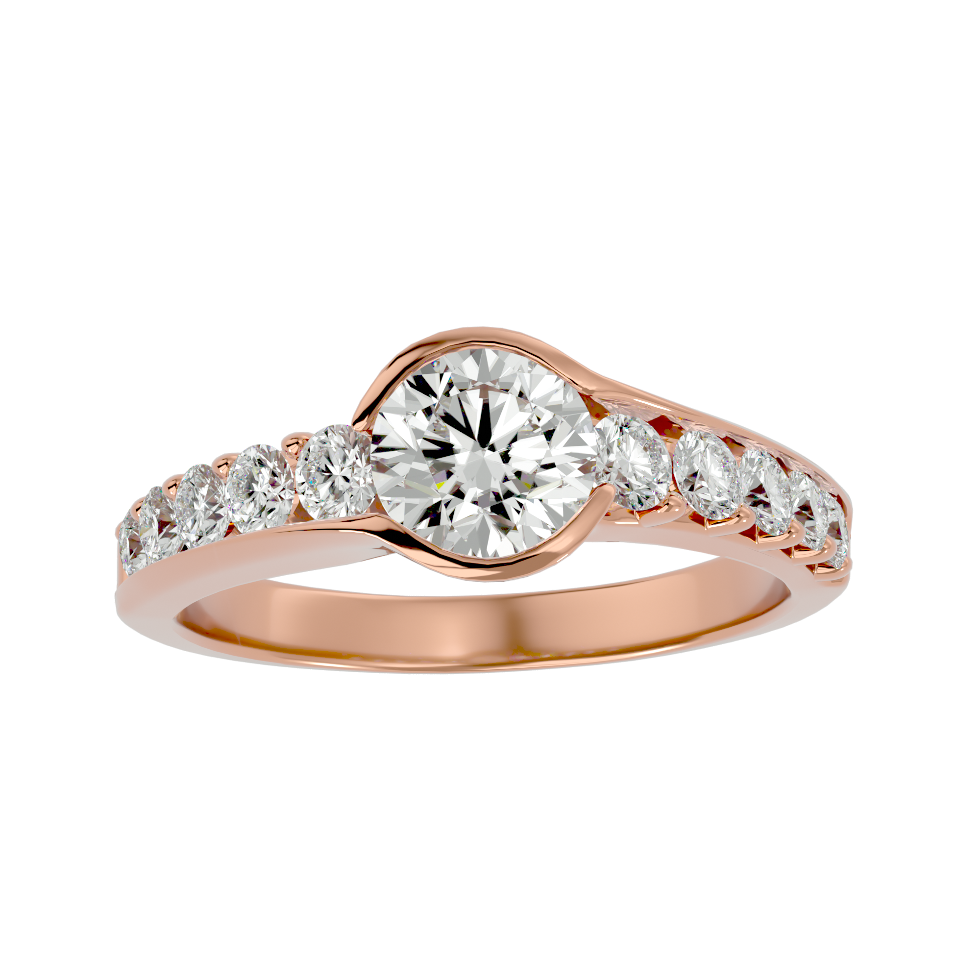 Alpha Solitaire Ring