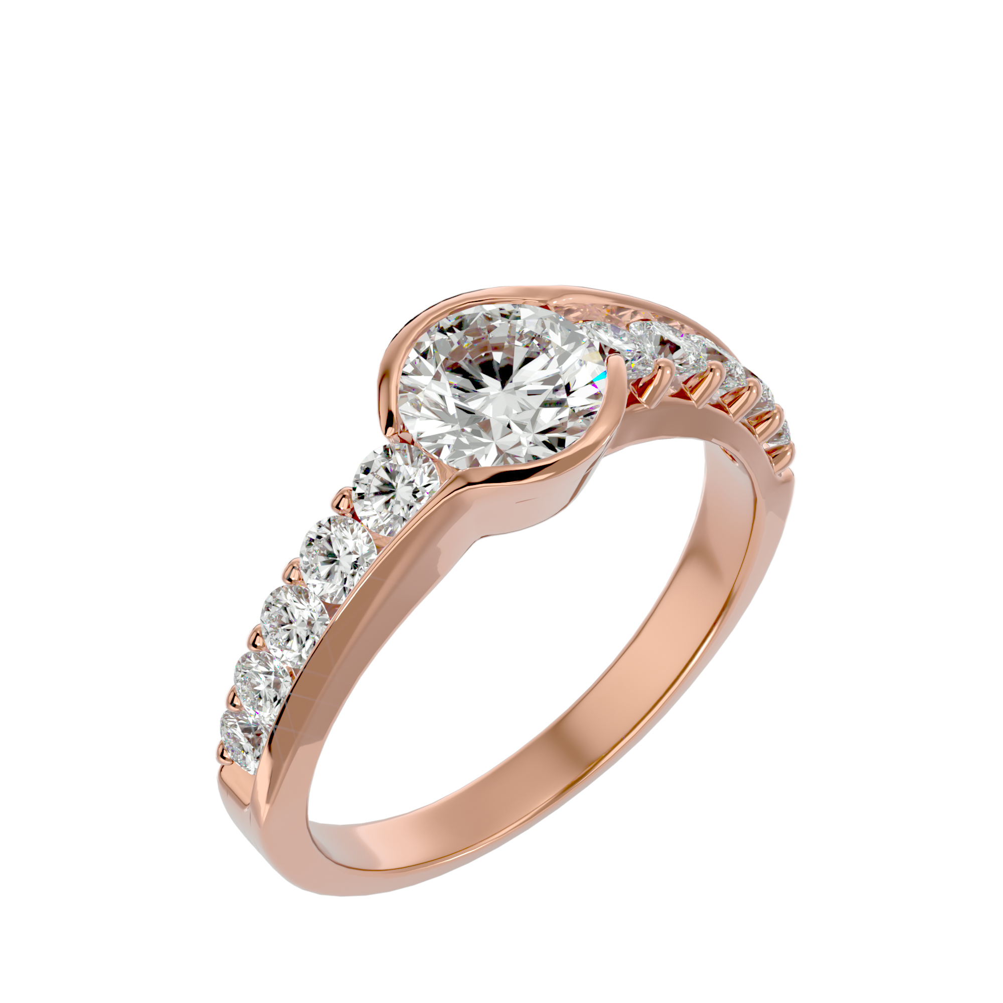 Alpha Solitaire Ring