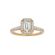 Zavian Solitaire Halo Ring